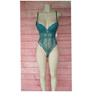 Rachel Parcell Teal Lace Shapewear
